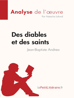 cover image of Des diables et des saints de Jean-Baptiste Andrea (Analyse de l'œuvre)